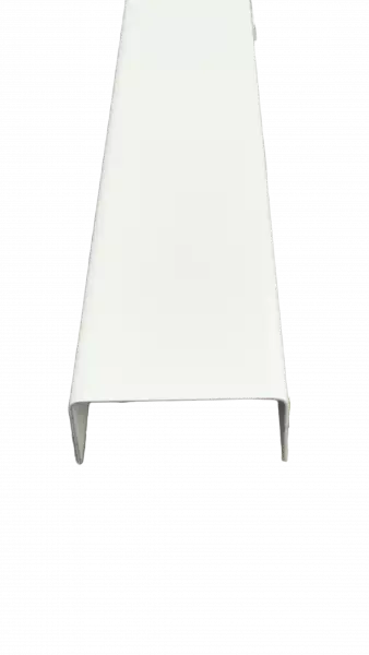 U-Profil aus Stahl verzinkt RAL 9002 grauweiss Stärke 0,75 mm zugeschnitten